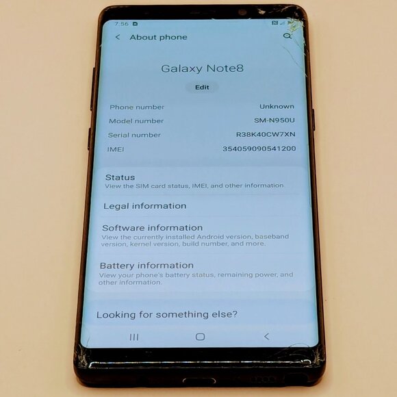 Samsung Galaxy Note8 64GB Black (Unlocked) #5*** - Picture 6 of 7